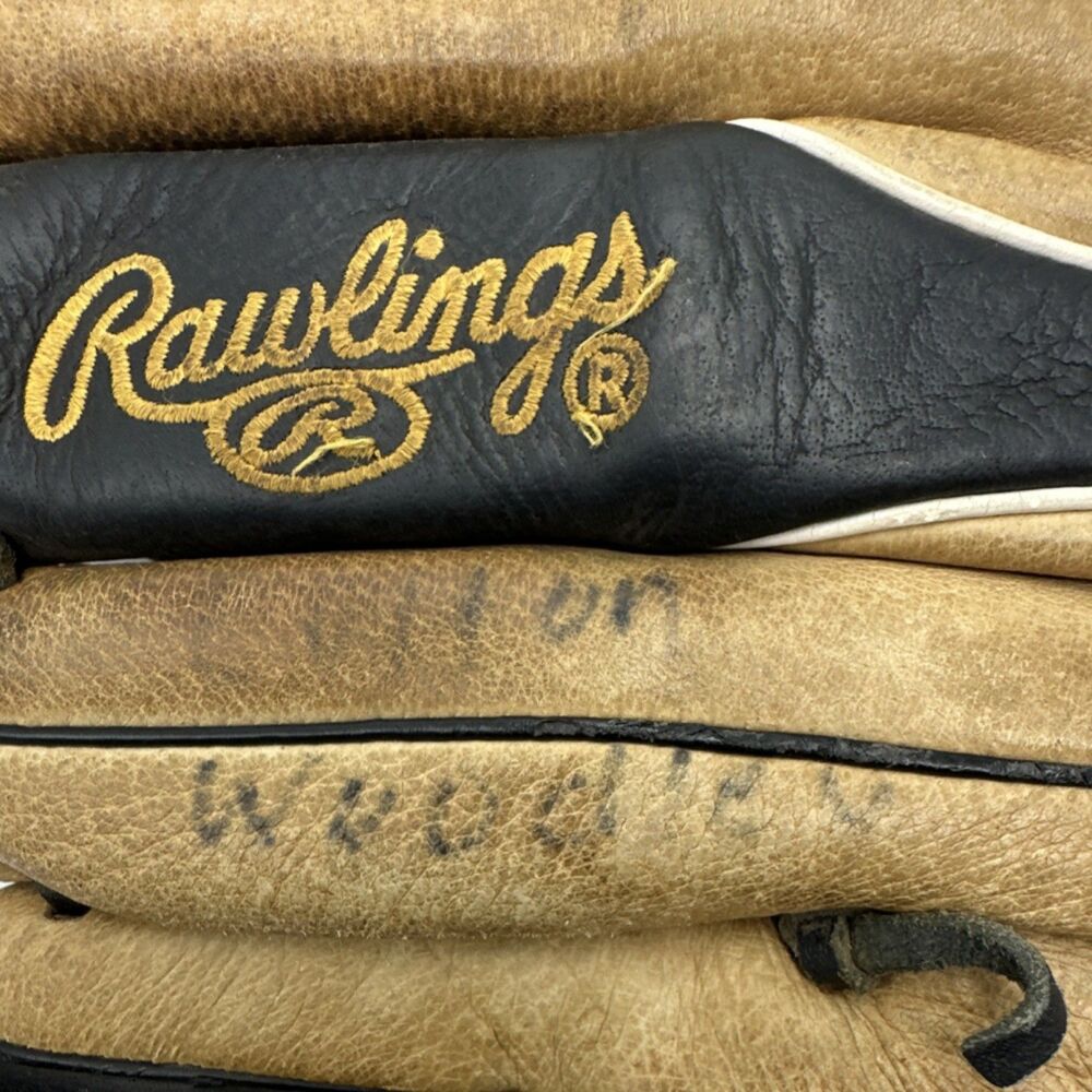 Rawlings Gold Glove Series PRO-115B 11.5" Leather Baseball Glove Black Tan - Picture 7 of 12